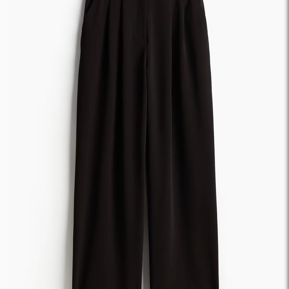 H&M Classic Black Wide-Leg Pants